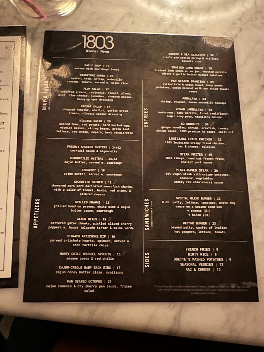 1803 NYC Menu - Image 5